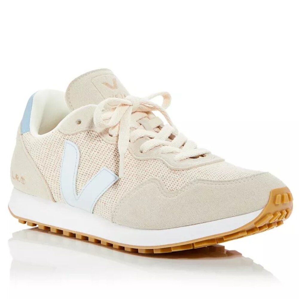 Veja Women's Sneakers in Cream and Light Blue